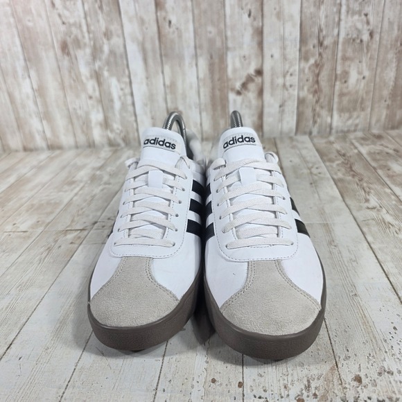Adidas VL Court 3.0 Women Shoes White Black Gum Sole Low Top Sneakers Size 7.5 - Picture 4 of 8